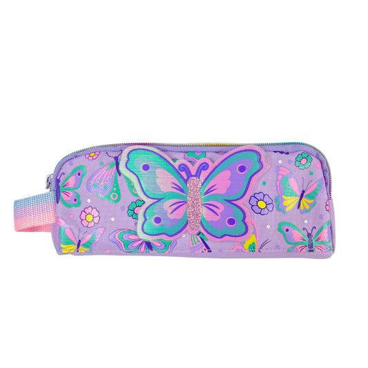 Name Essential Pencil Case - Butterfly - Girls