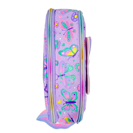 Name Essential Pencil Case - Butterfly - Girls