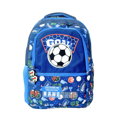 Large School Backpack (Customized Name Edition) - Football - Boys