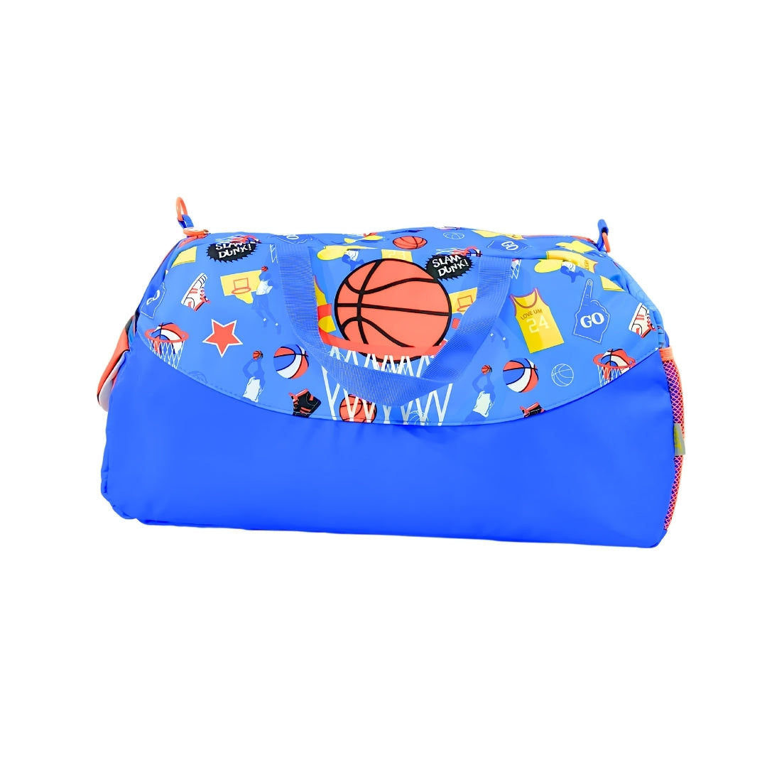 Large Duffle Bag With Adjustable Strap Basketball Boys
