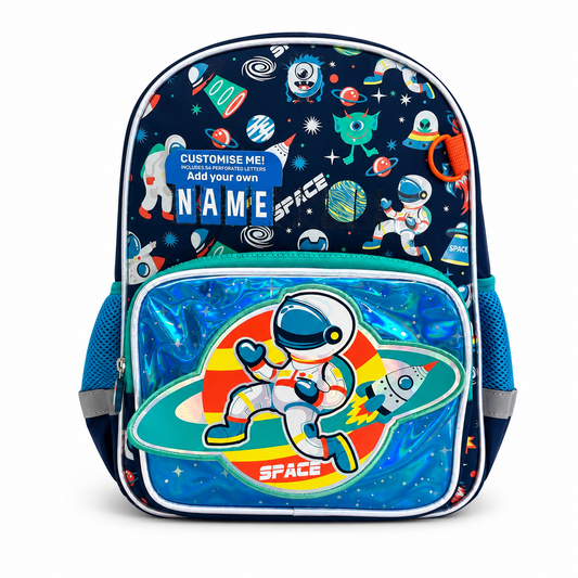 Customise Name Kids Backpack - Space - Boys