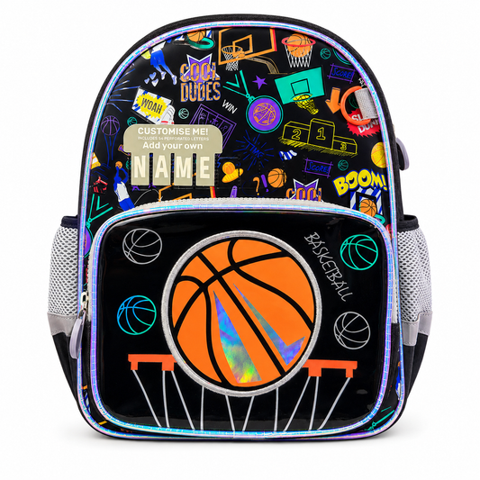Basketball backpack for boys – perfect for school, nursery and day trips. Poppyplums.