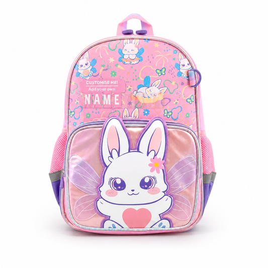 Bunny backpack for girls – perfect for school, nursery and day trips. Poppyplums.